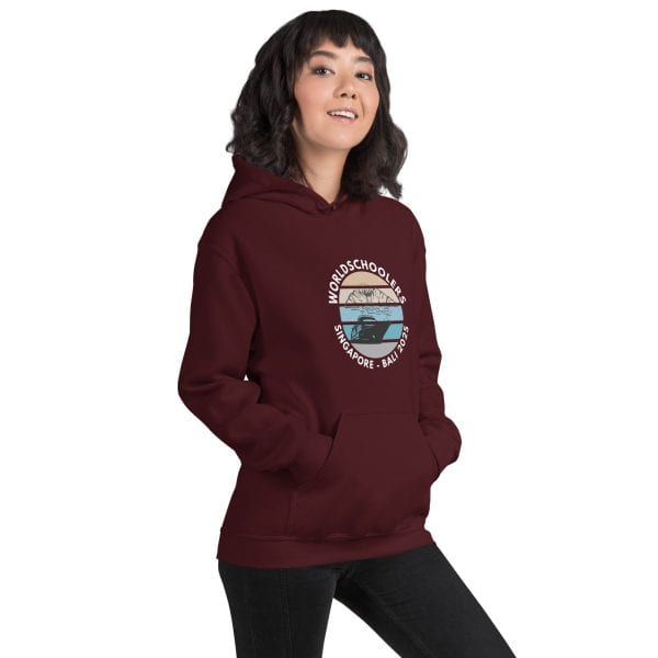 Singapore - Bali 2025 | White Font | Unisex Hoodie