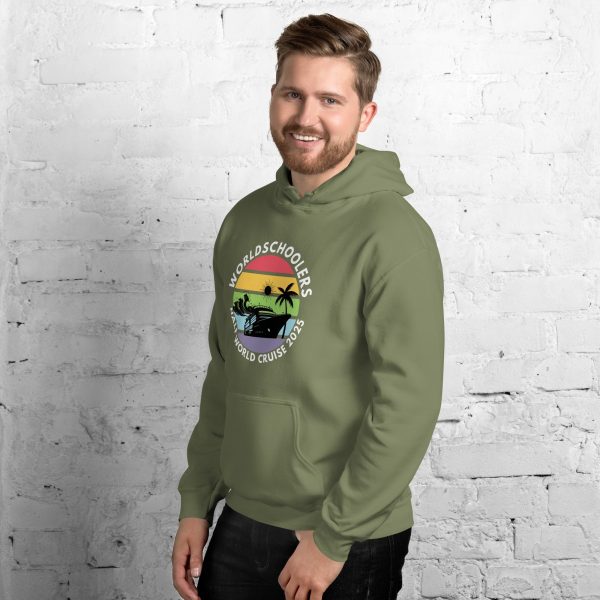 Half World Cruise 2025 | White Font | Unisex Hoodie