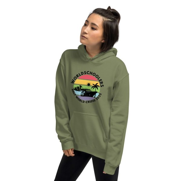 Half World Cruise 2025 | Black Font | Unisex Hoodie