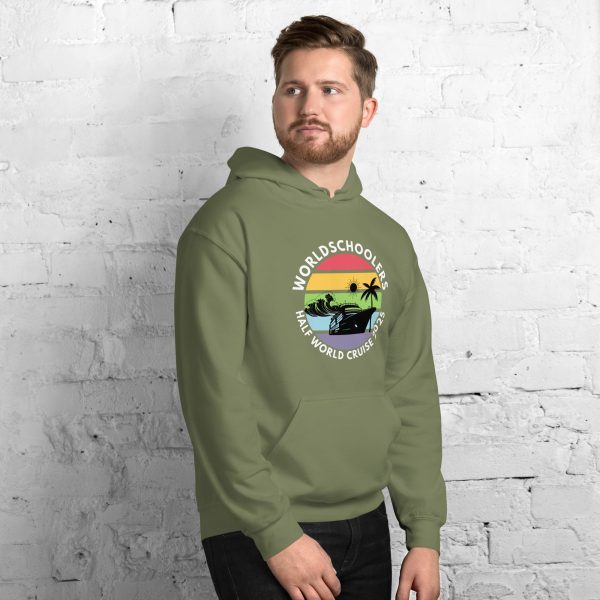 Half World Cruise 2025 | White Font | Unisex Hoodie