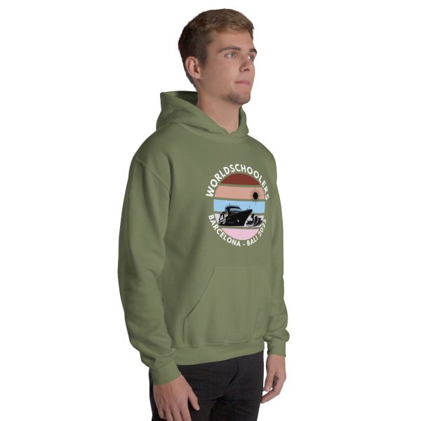 Barcelona - Bali 2025 | White Font | Unisex Hoodie