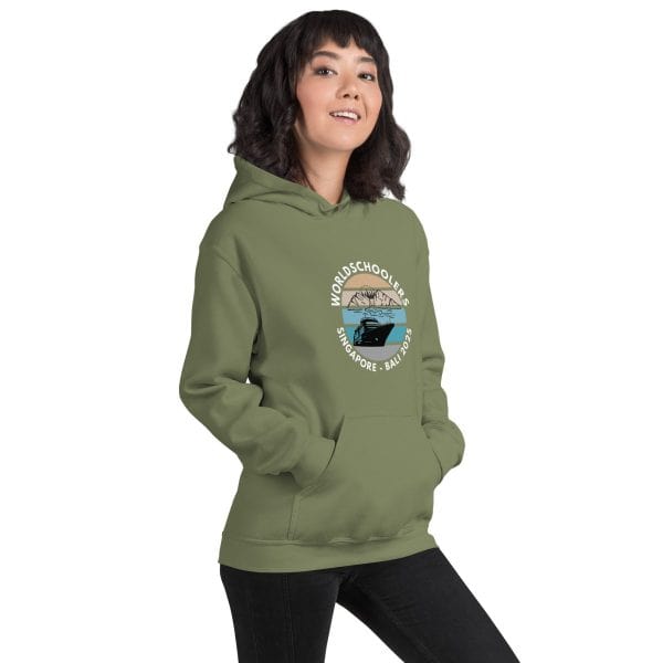 Singapore - Bali 2025 | White Font | Unisex Hoodie