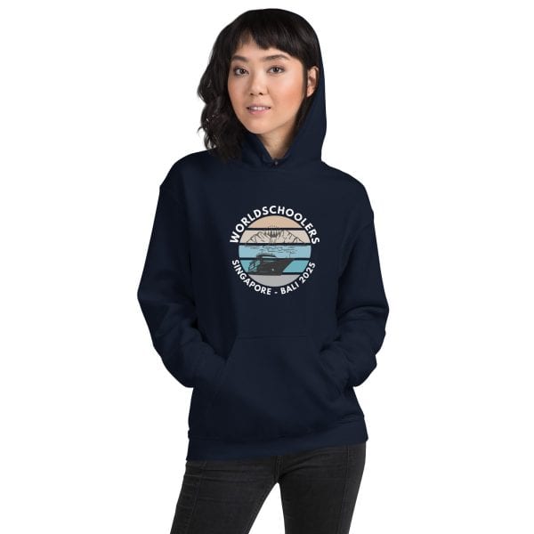 Singapore - Bali 2025 | White Font | Unisex Hoodie