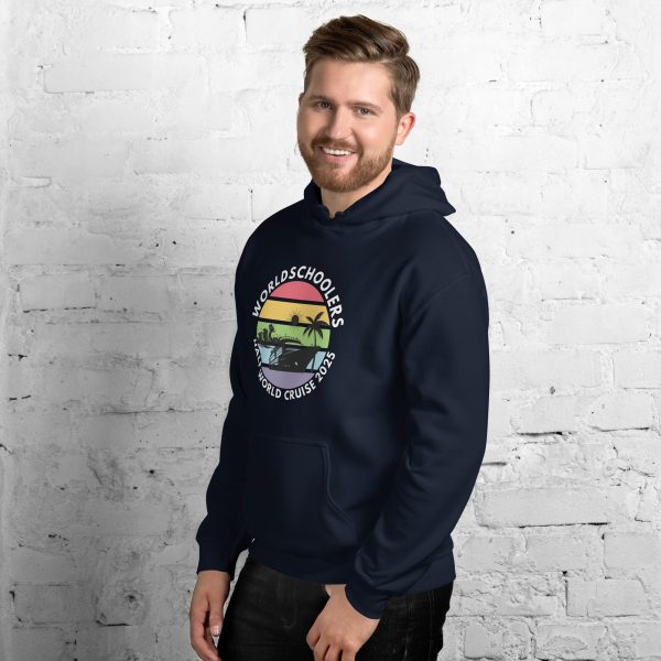 Half World Cruise 2025 | White Font | Unisex Hoodie