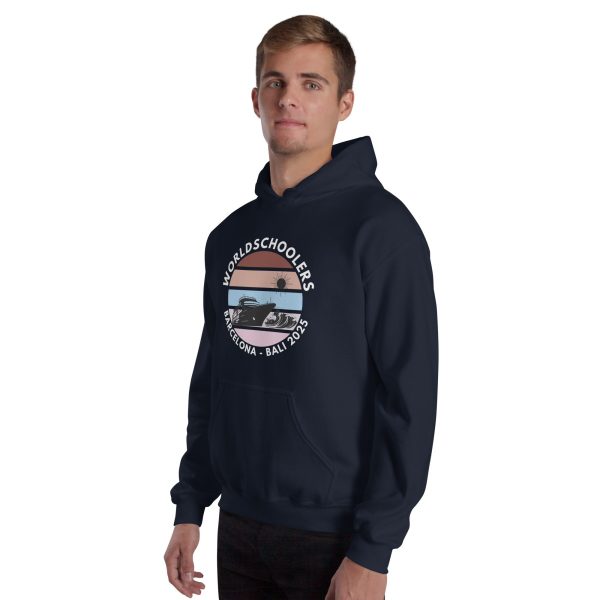 Barcelona - Bali 2025 | White Font | Unisex Hoodie