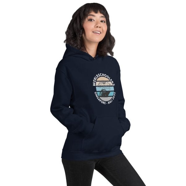 Singapore - Bali 2025 | White Font | Unisex Hoodie