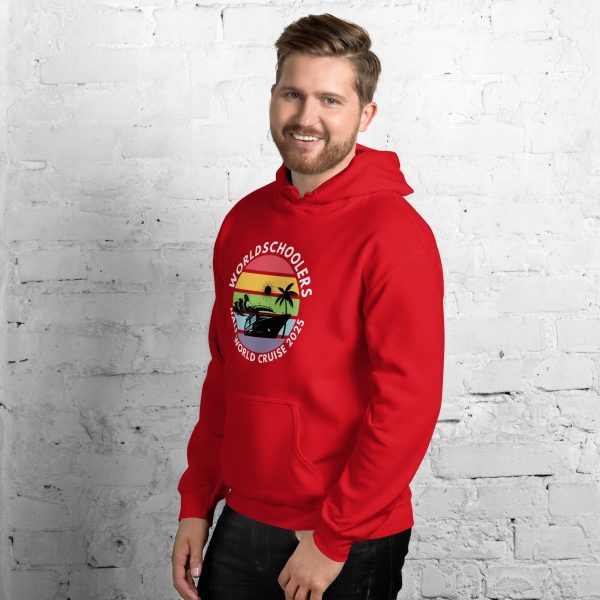 Half World Cruise 2025 | White Font | Unisex Hoodie