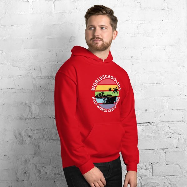 Half World Cruise 2025 | White Font | Unisex Hoodie