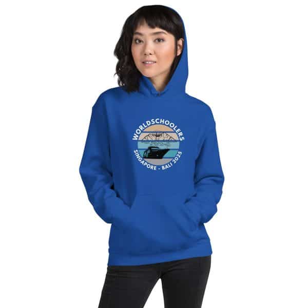 Singapore - Bali 2025 | White Font | Unisex Hoodie