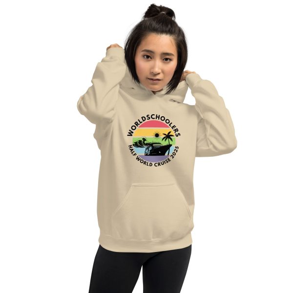 Half World Cruise 2025 | Black Font | Unisex Hoodie