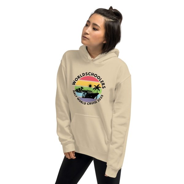 Half World Cruise 2025 | Black Font | Unisex Hoodie
