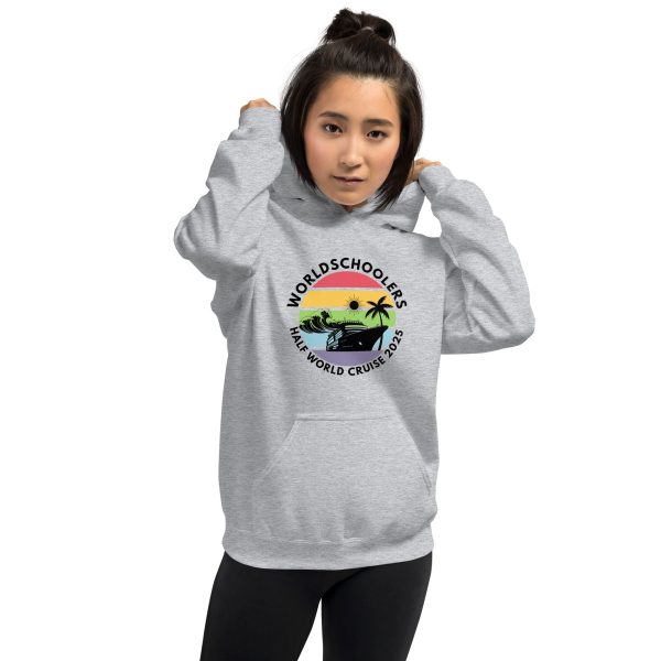 Half World Cruise 2025 | Black Font | Unisex Hoodie
