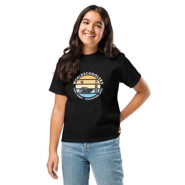 Cape Town - Singapore 2025 | White Font | Youth Classic Tee