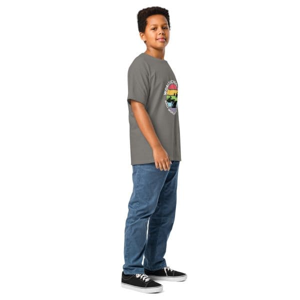 Half World Cruise 2025 | White Font | Youth Classic Tee