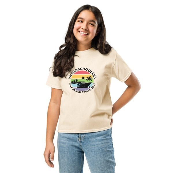 Half World Cruise 2025 | Black Font | Youth Classic Tee