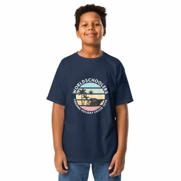 Panama Holiday Cruise 2025 | White Font | Youth Classic Tee