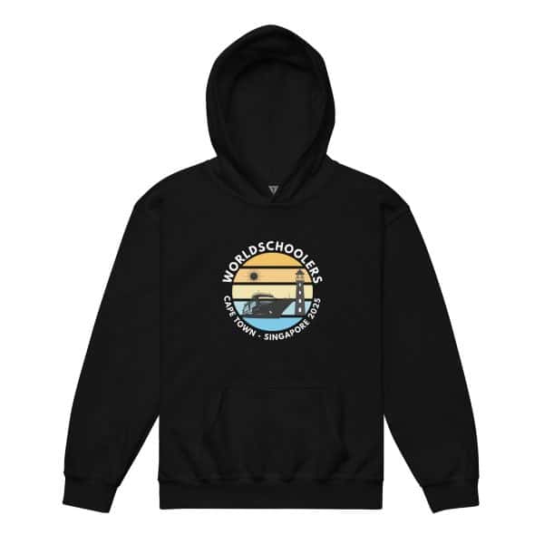 Cape Town - Singapore 2025 | White Font | Youth Hoodie