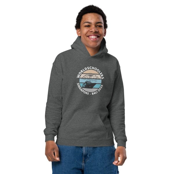 Singapore - Bali 2025 | White Font | Youth Hoodie