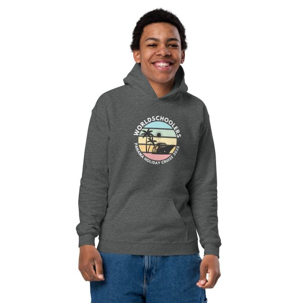 Panama Holiday Cruise 2025 | White Font | Youth Hoodie