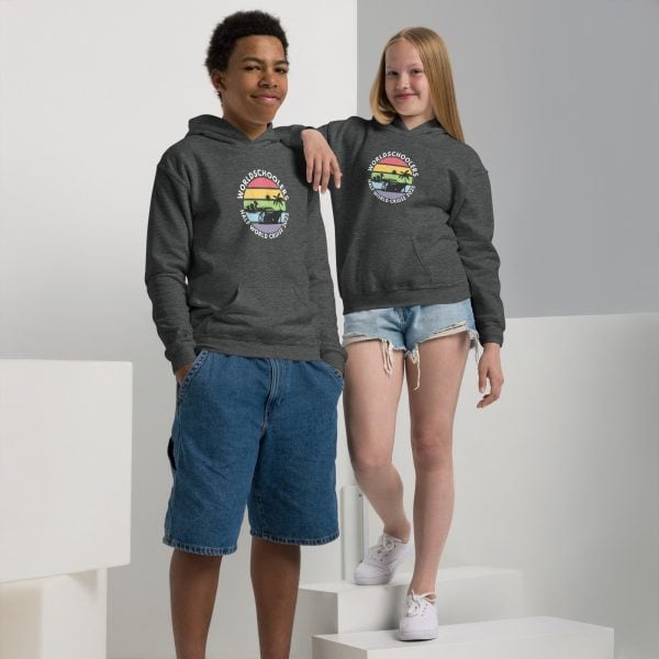 Half World Cruise 2025 | White Font | Youth Hoodie