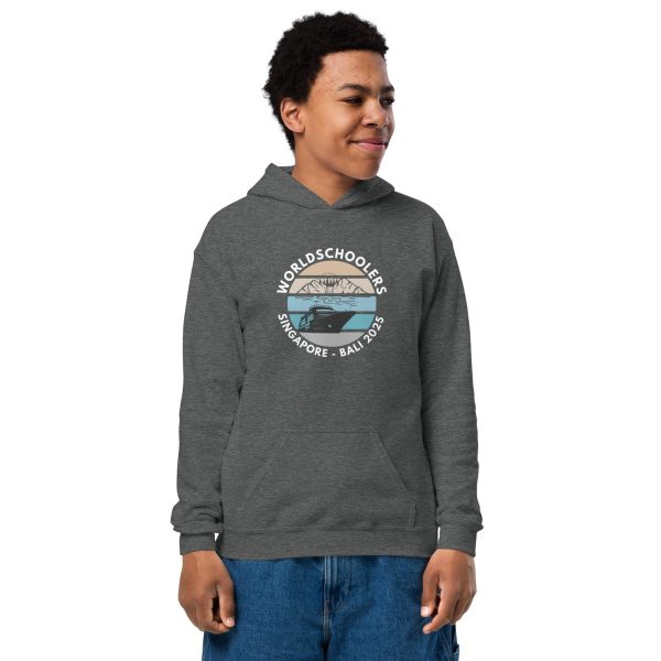 Singapore - Bali 2025 | White Font | Youth Hoodie