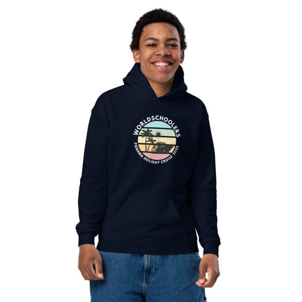 Panama Holiday Cruise 2025 | White Font | Youth Hoodie
