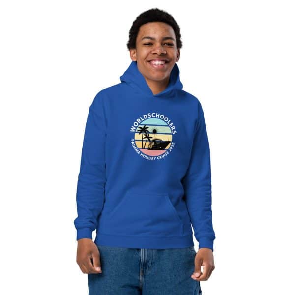 Panama Holiday Cruise 2025 | White Font | Youth Hoodie