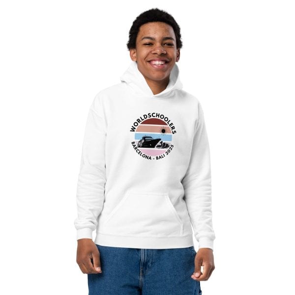 Barcelona - Bali 2025 | Black Font | Youth Hoodie