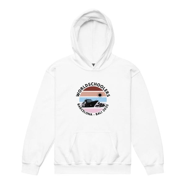 Barcelona - Bali 2025 | Black Font | Youth Hoodie