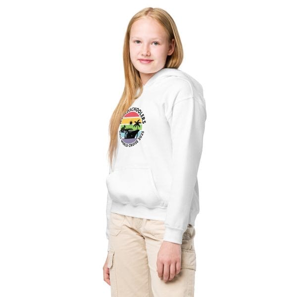 Half World Cruise 2025 | Black Font | Youth Hoodie